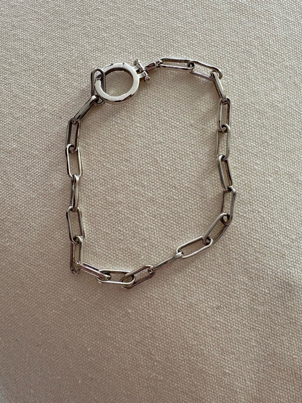 Gorjana Silver Paperclip Link Bracelet - Picture 1 of 4